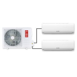 Комплект мультиспліт система OLMO OMS-18P2E + 2 внутрішніх блоки OLMO OMS-09FRH2 (I)